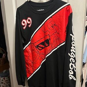 Nickelodeon Black and Red Long Sleeve Tee